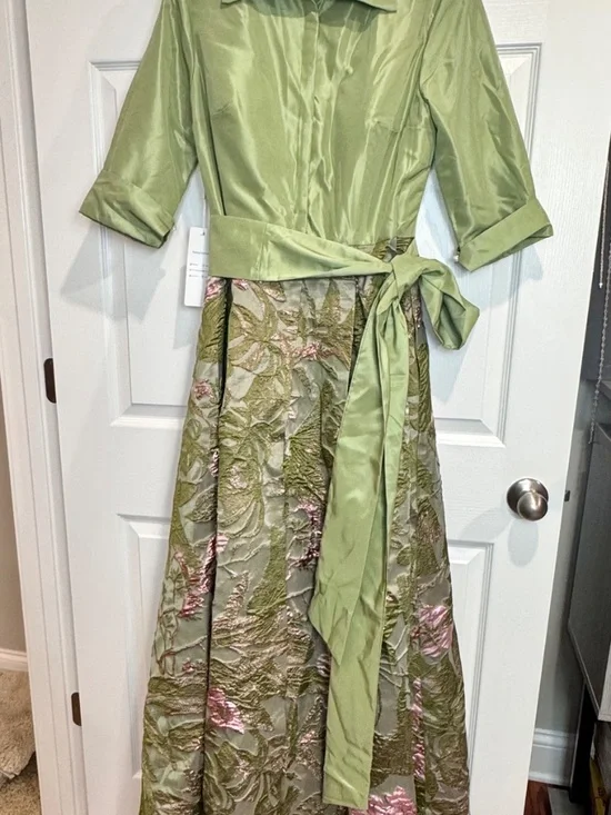 NWT Lavetir Wedding/Formal Floor Length A Line 3/4 Sleeve Pocket Dress, Size 10 - Picture 2 of 15